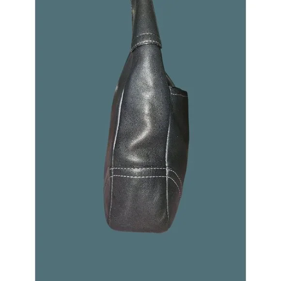 Coach Hamilton Hobo Tassel Black Leather Shoulder Bag - Picture 9 of 14